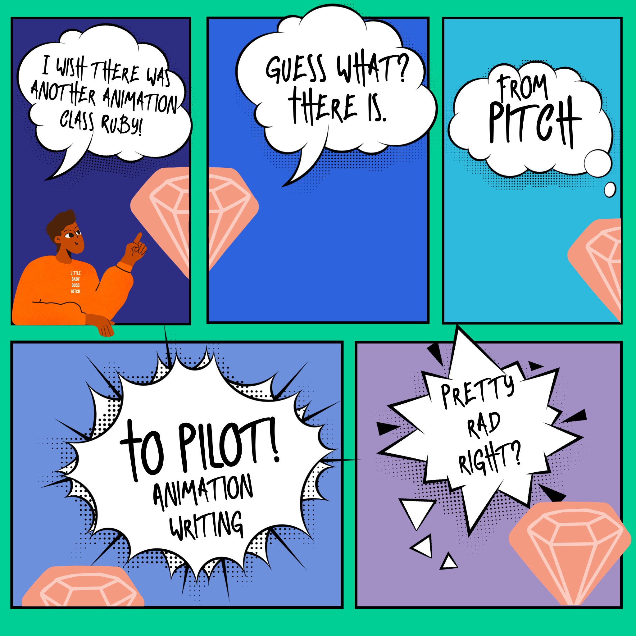 Pitch to Pilot Animation Writing - ONLINE CLASS (Wednesdays)